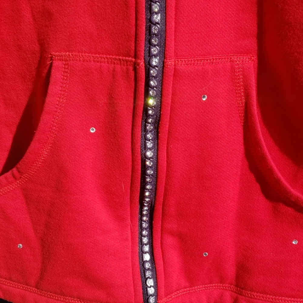 Quacker Factory Red Jacket With Glitzy Accents Lrg - image 2